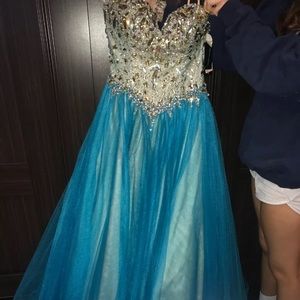 Blue homecoming dress